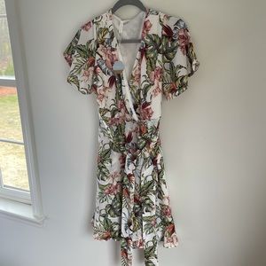 Floral Maternity Wrap Dress